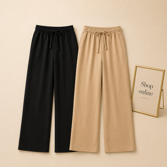 PACK OF 2 FLAPPER BEIGE AND BLACK