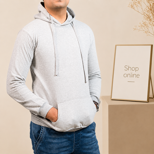 Basic Grey Hoodie // Men