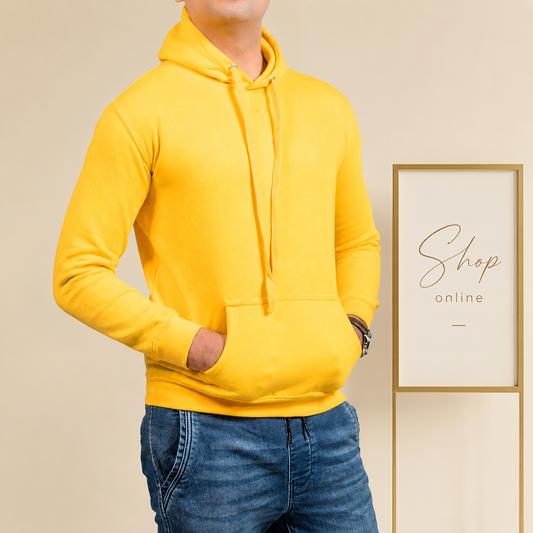 Basic Yellow Hoodie // Men
