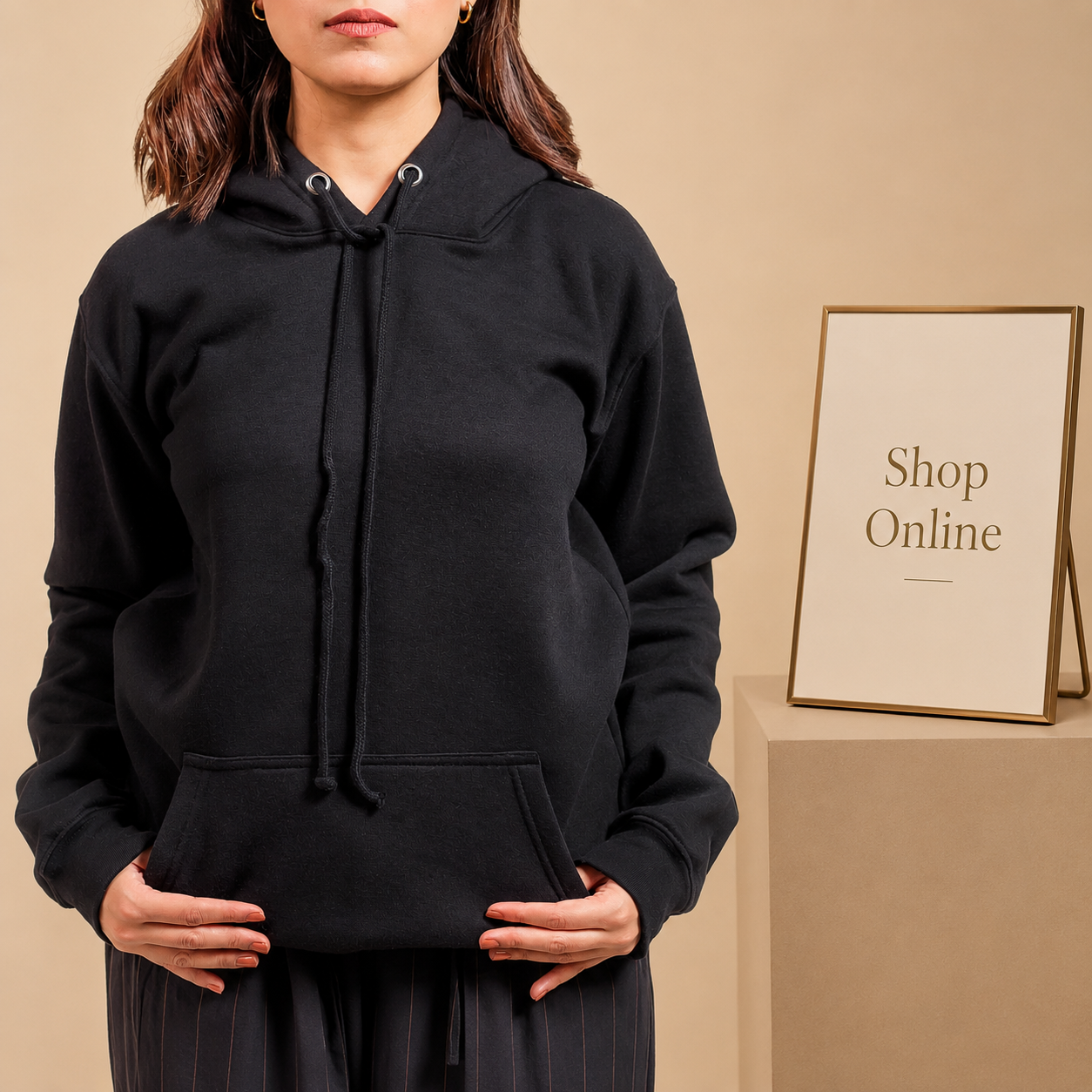 Basic Black Hoodie // Women