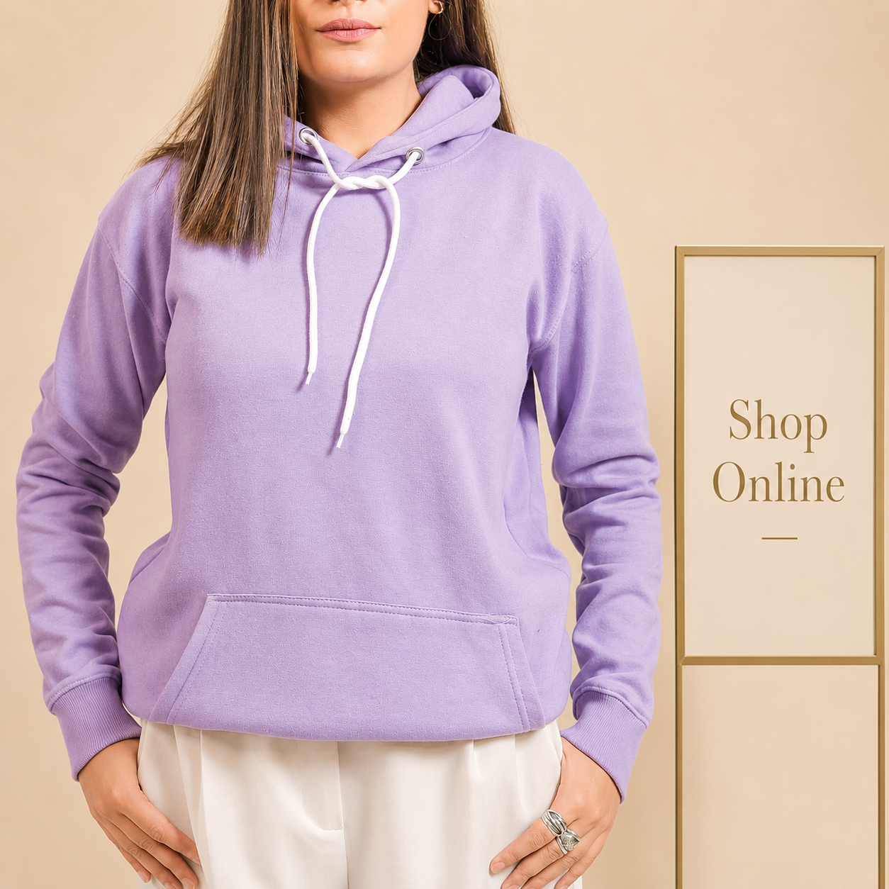 Basic Lavender Hoodie // Women