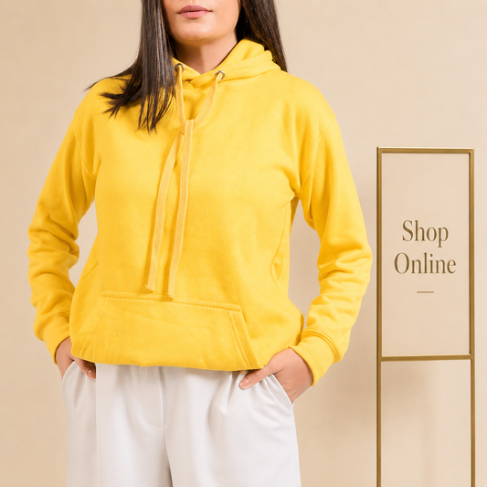 Basic Yellow Hoodie // Women