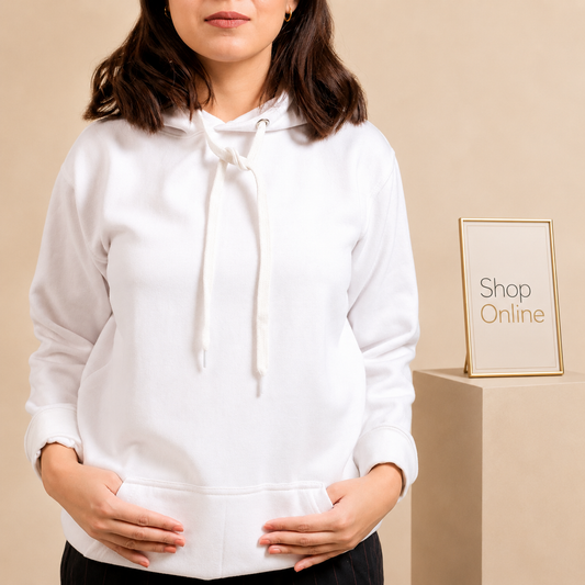 Basic White Hoodie // Women