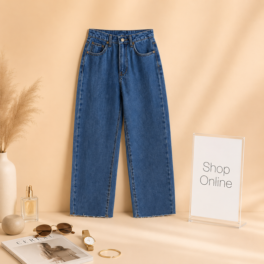 Dark Blue
 Wide Leg