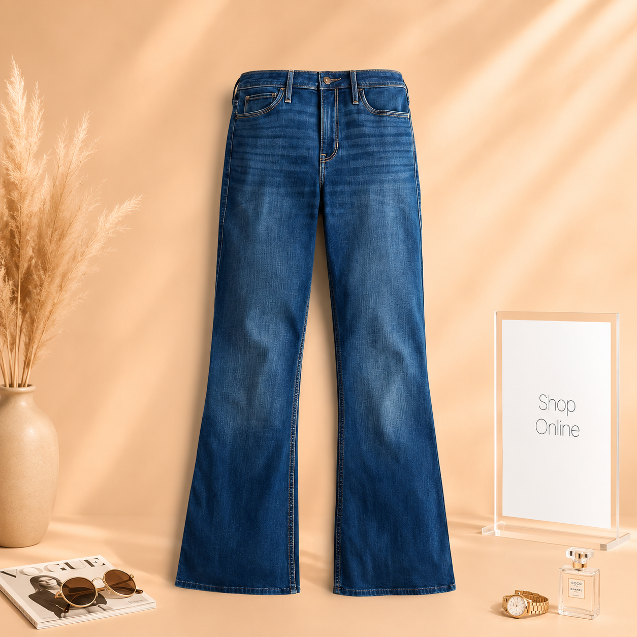 Denim Dark Blue
 Bell Bottoms
