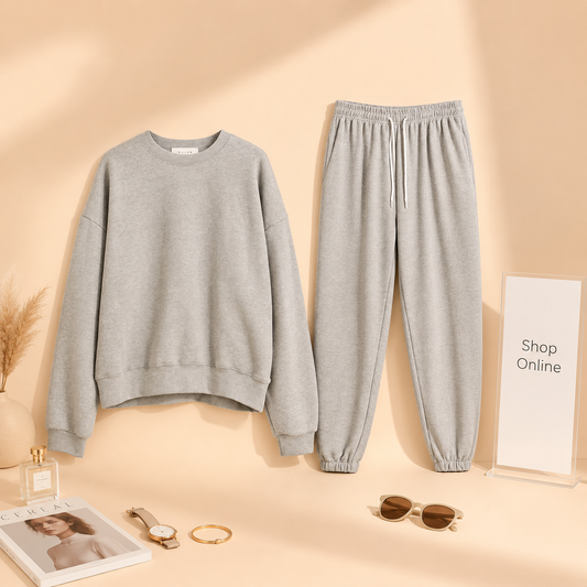 Grey Plain tracksuit