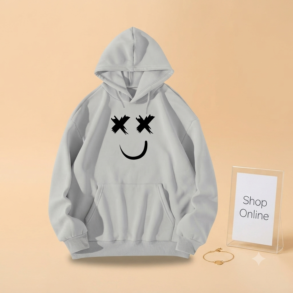 MARSHMALLOW PRINTED HOODIE