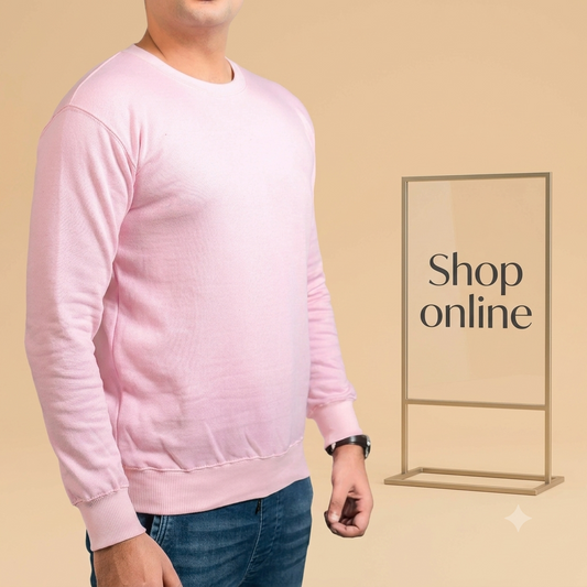 Basic Lt. Pink Sweatshirt // Men