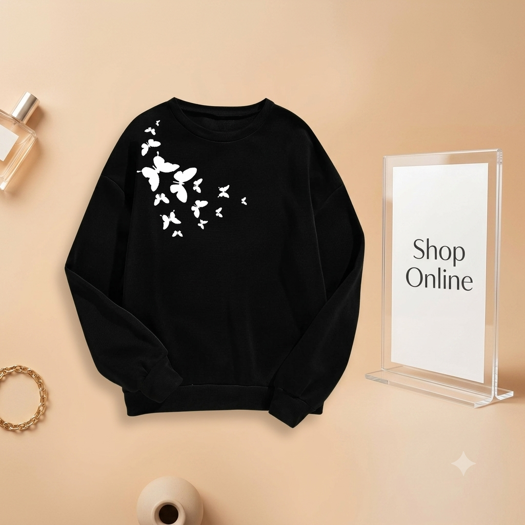 CUTE LITTLE BUTTERFLY SWEATSHIRT