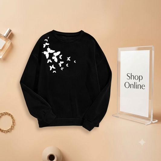 CUTE LITTLE BUTTERFLY SWEATSHIRT