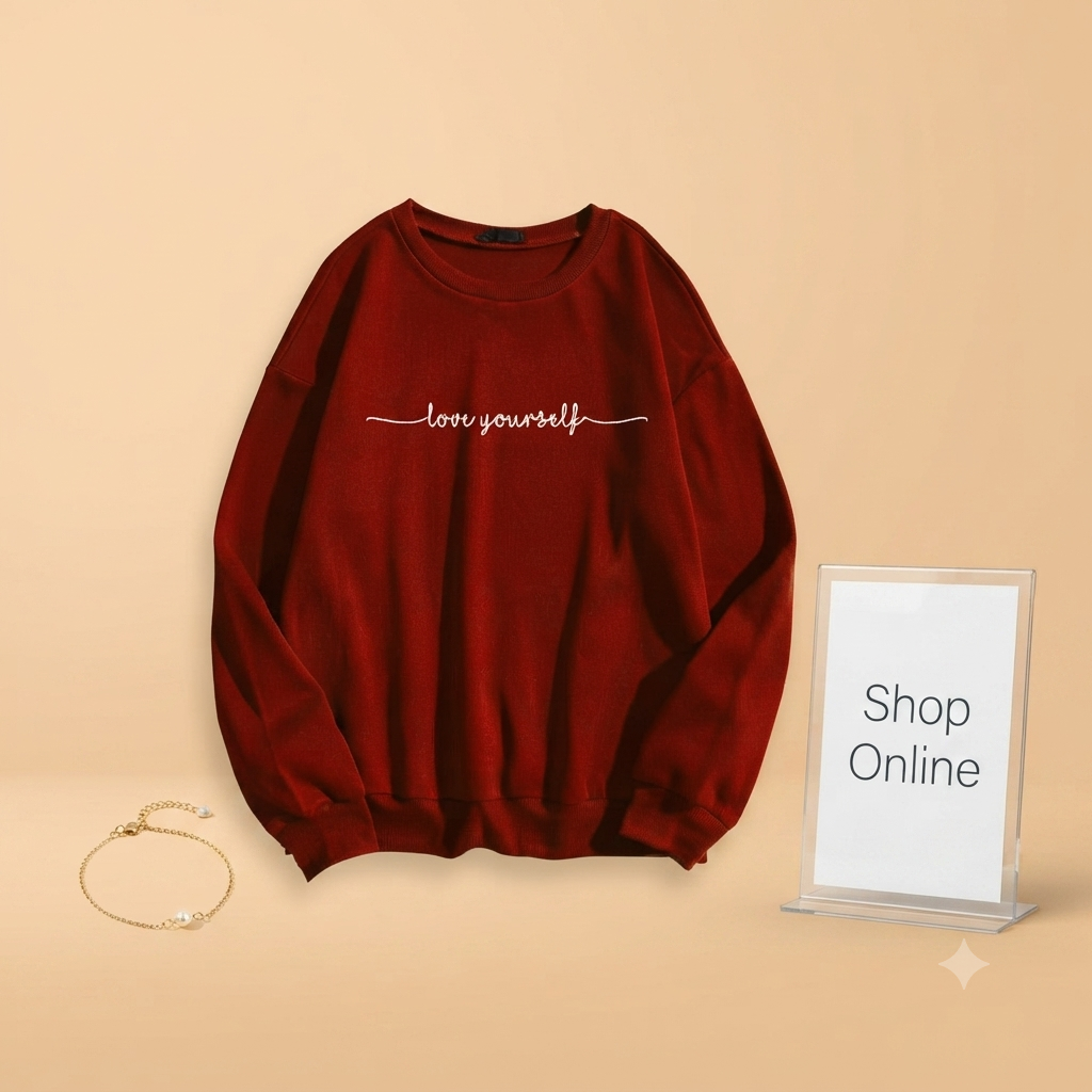 LOVE YOURSELF SIGNATURE SWEATSHIRT