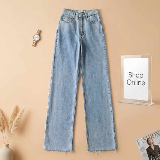 Icy Blue Wide Leg