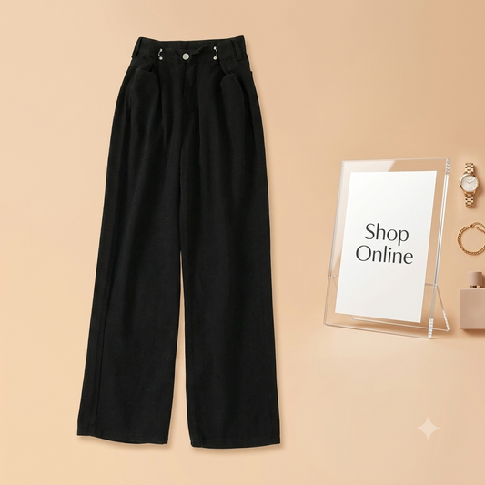 Black wide Leg