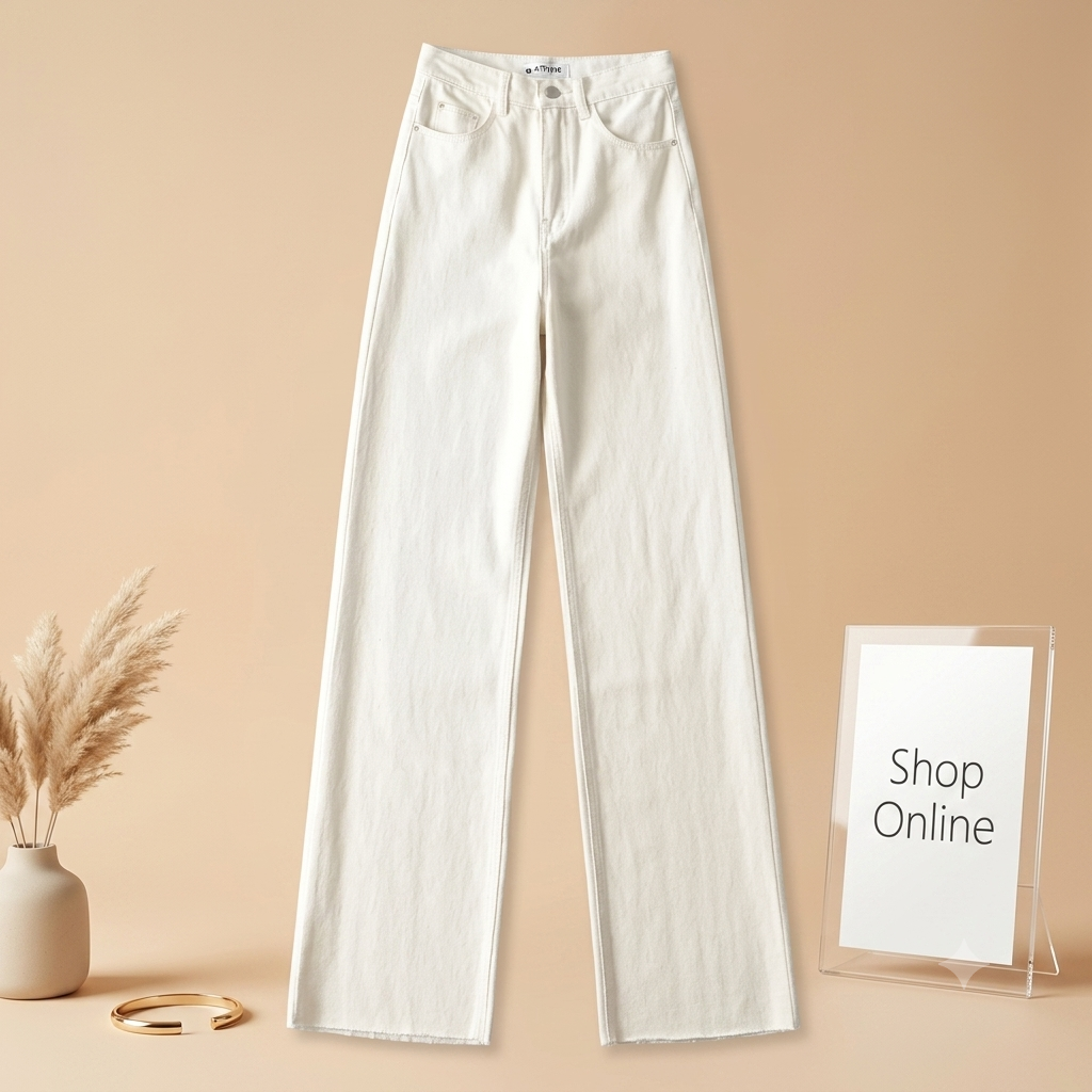 White Wide Leg