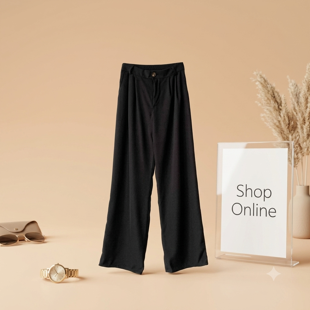 Black Wide Leg