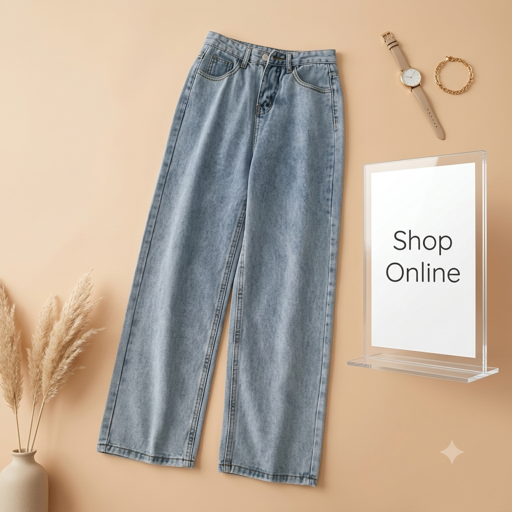 Icy Blue 
 Wide Leg
