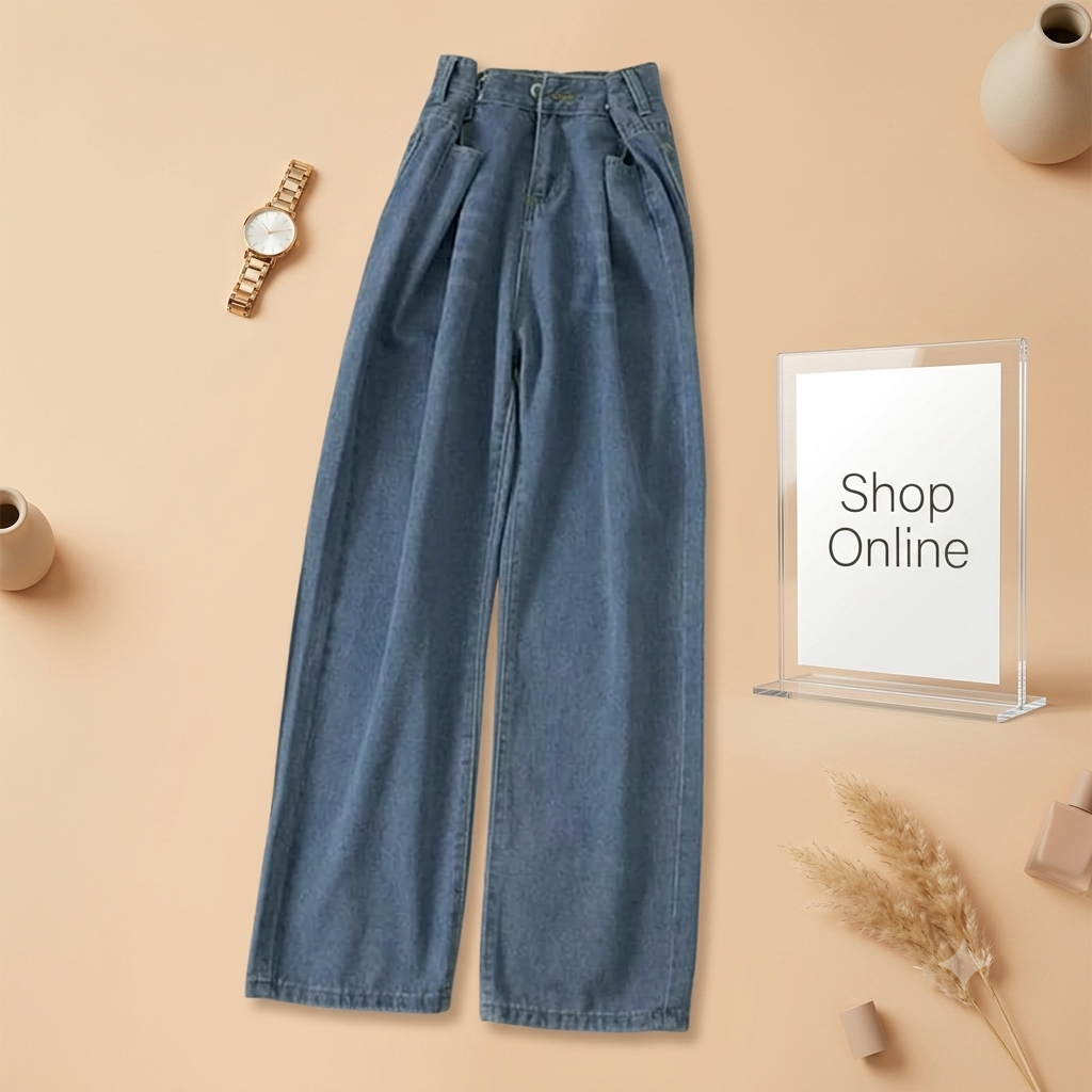 Dark blue Wide leg