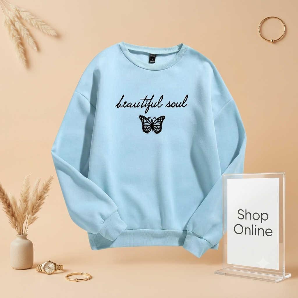BEAUTIFUL SOUL BUTTERFLY SWEATSHIRT
