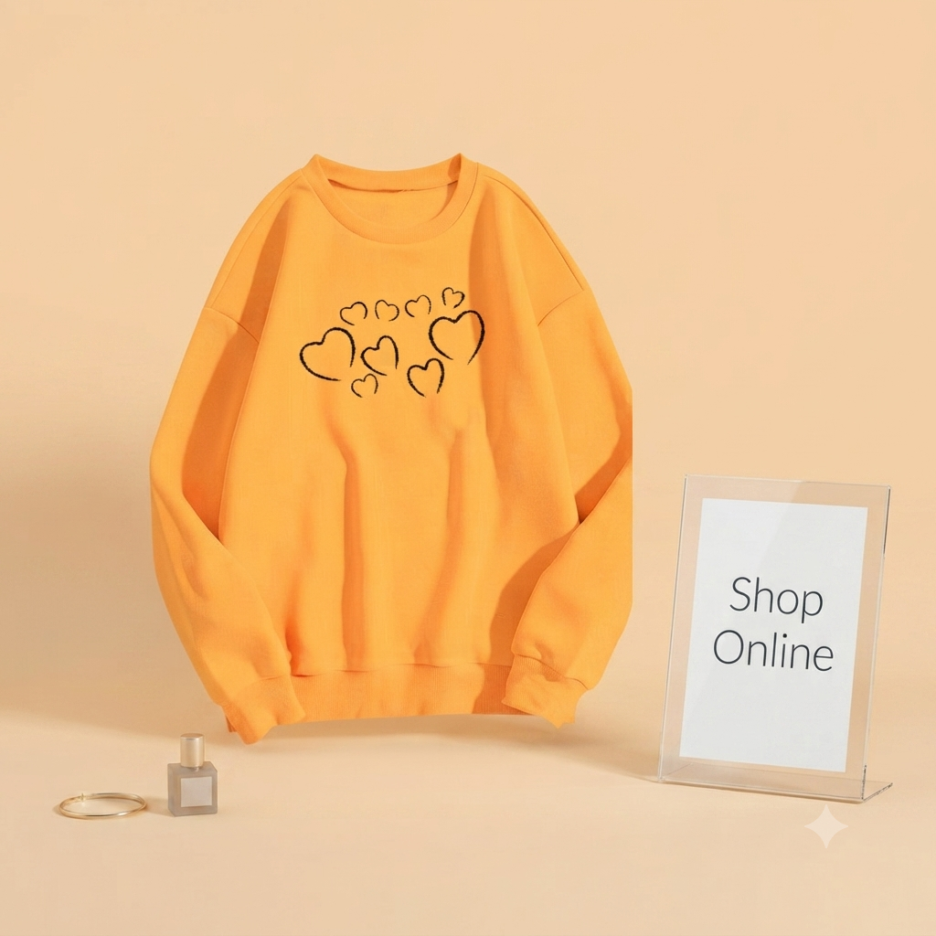 PLUS HEART SWEATSHIRT