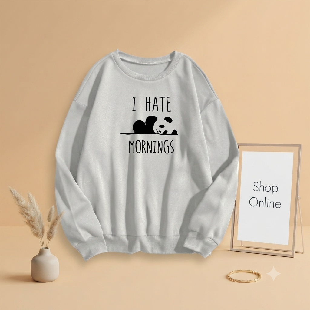 I HATE MORNING SWEATSHIRT