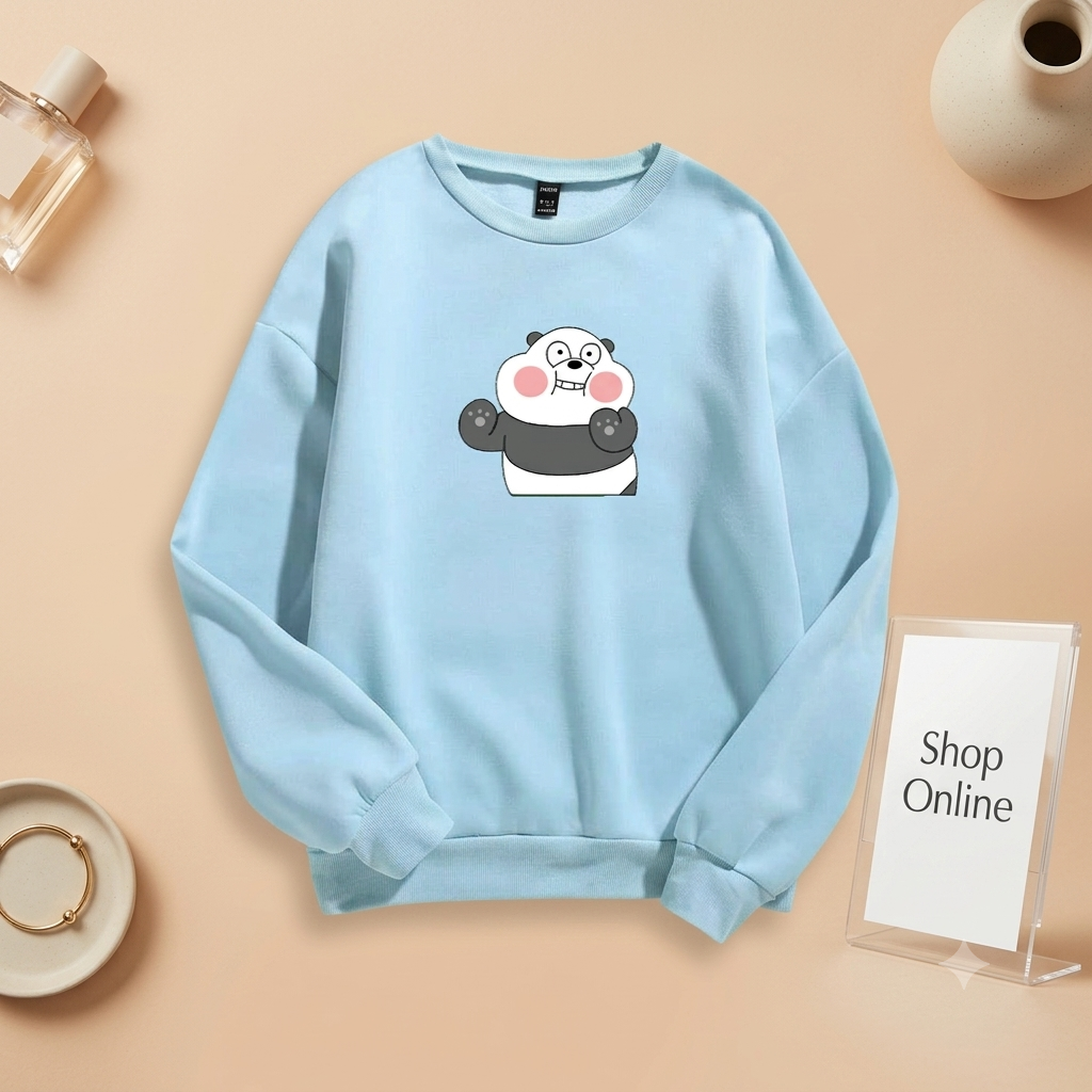 BLUSHING PANDA SWEATSHIRT