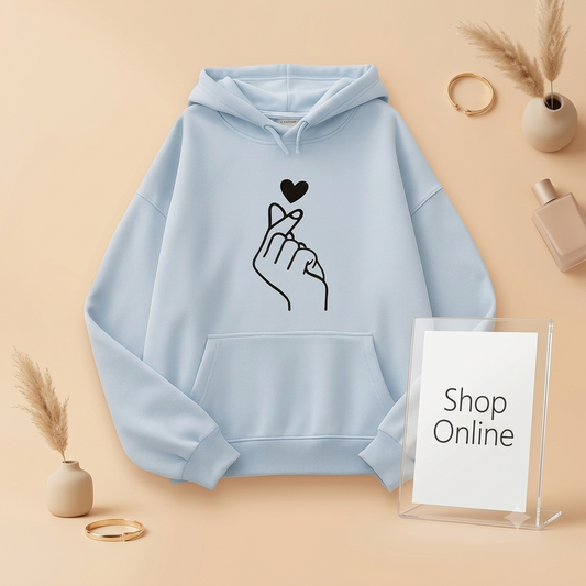SKY BLUE HOODIE LOVE CHARM
