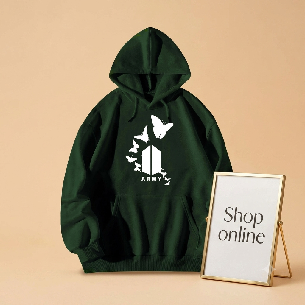 Army Butterfly Hoodie