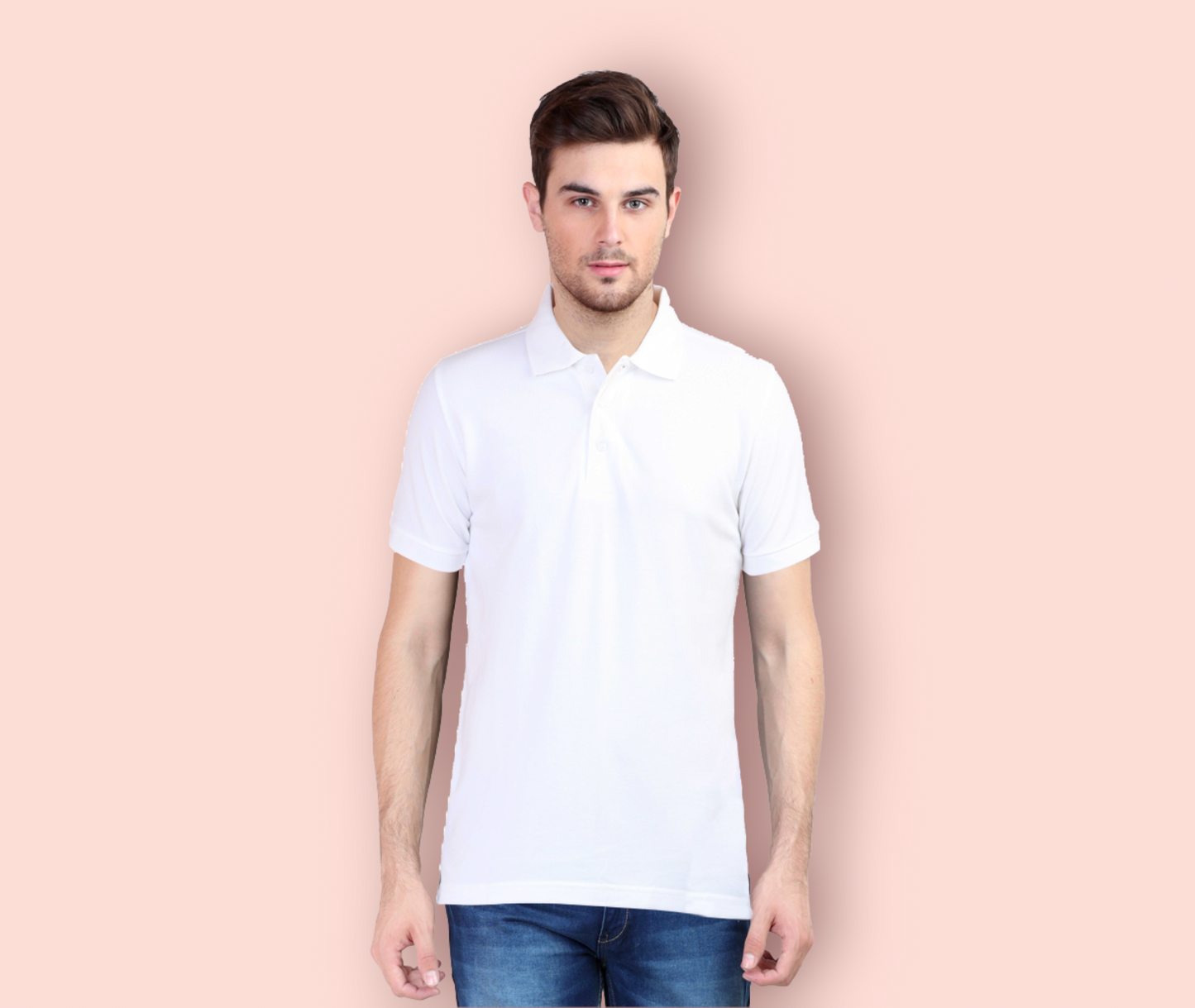 BASIC WHITE POLO SHIRT
