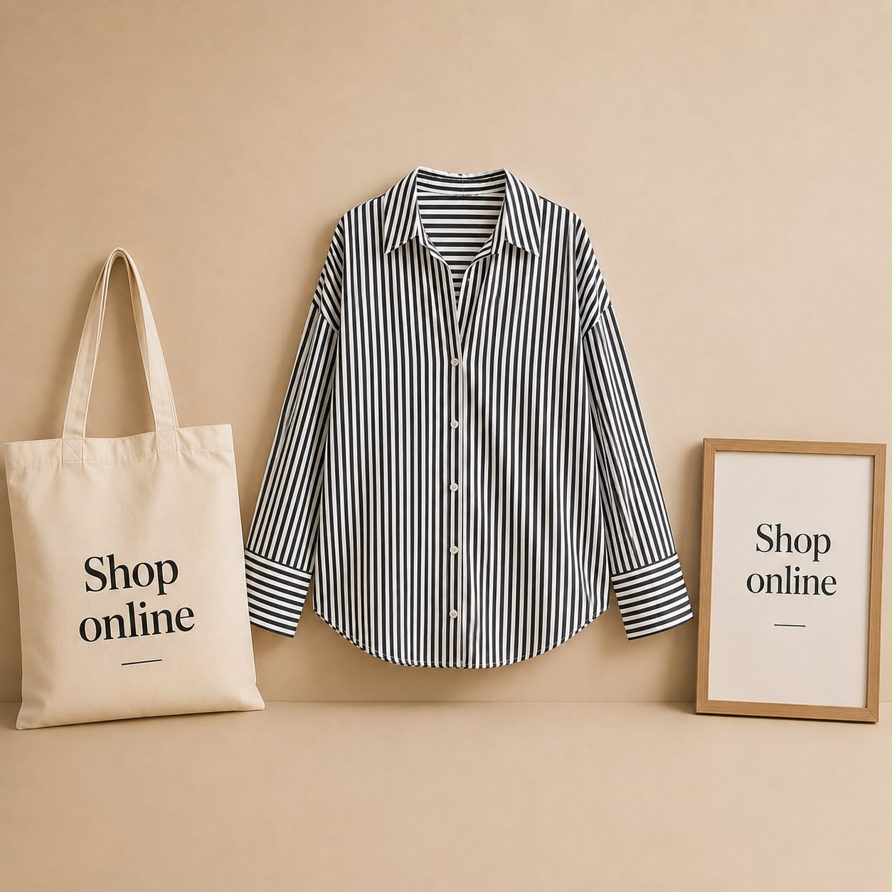 White With Black Stripes Shirt