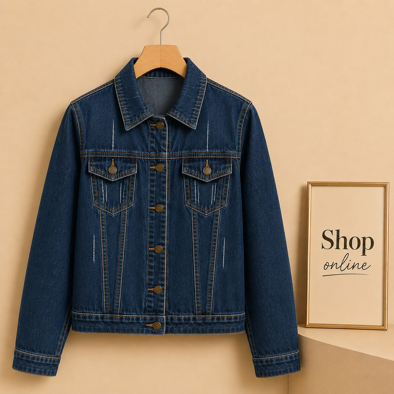 Navy Blue Denim Jacket