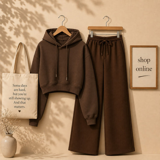 Brown Crop Hood With Brown Flapper