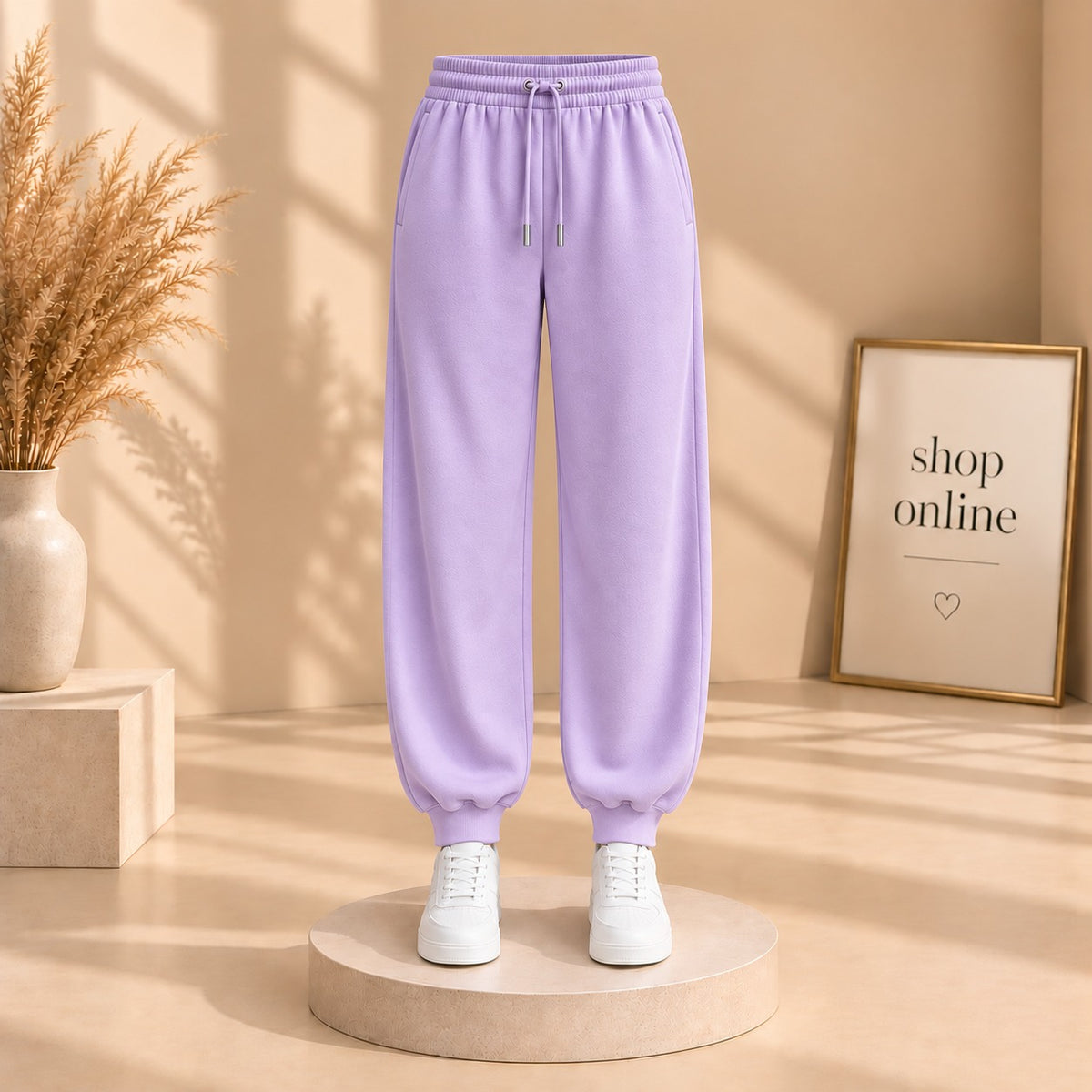 Lilac Fitted Bottom Trouser