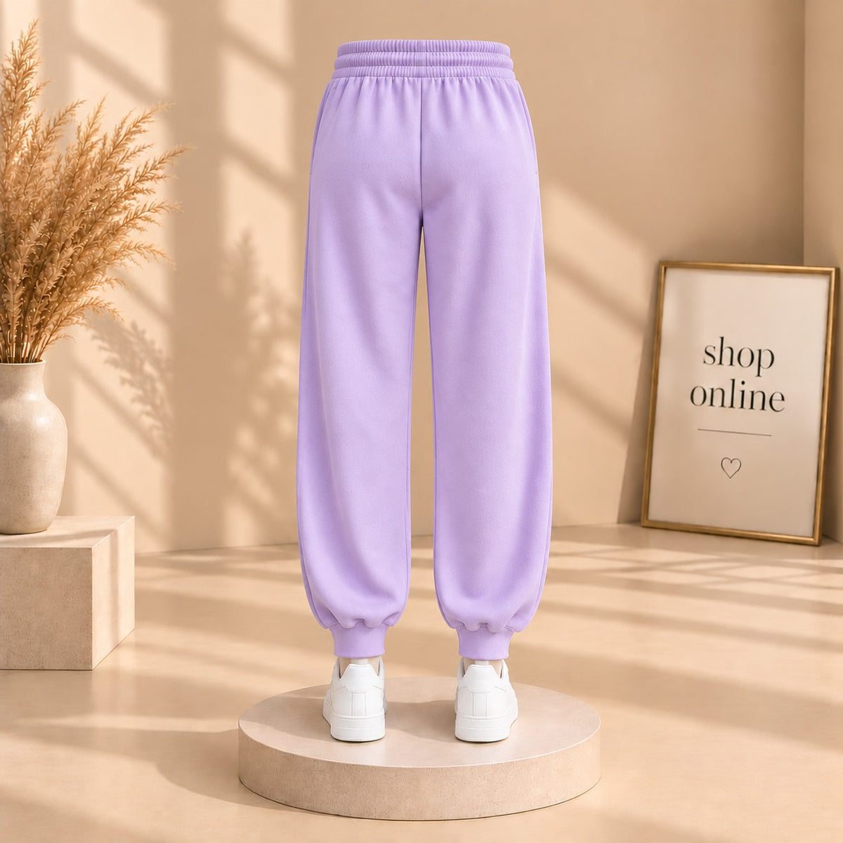 Lilac Fitted Bottom Trouser
