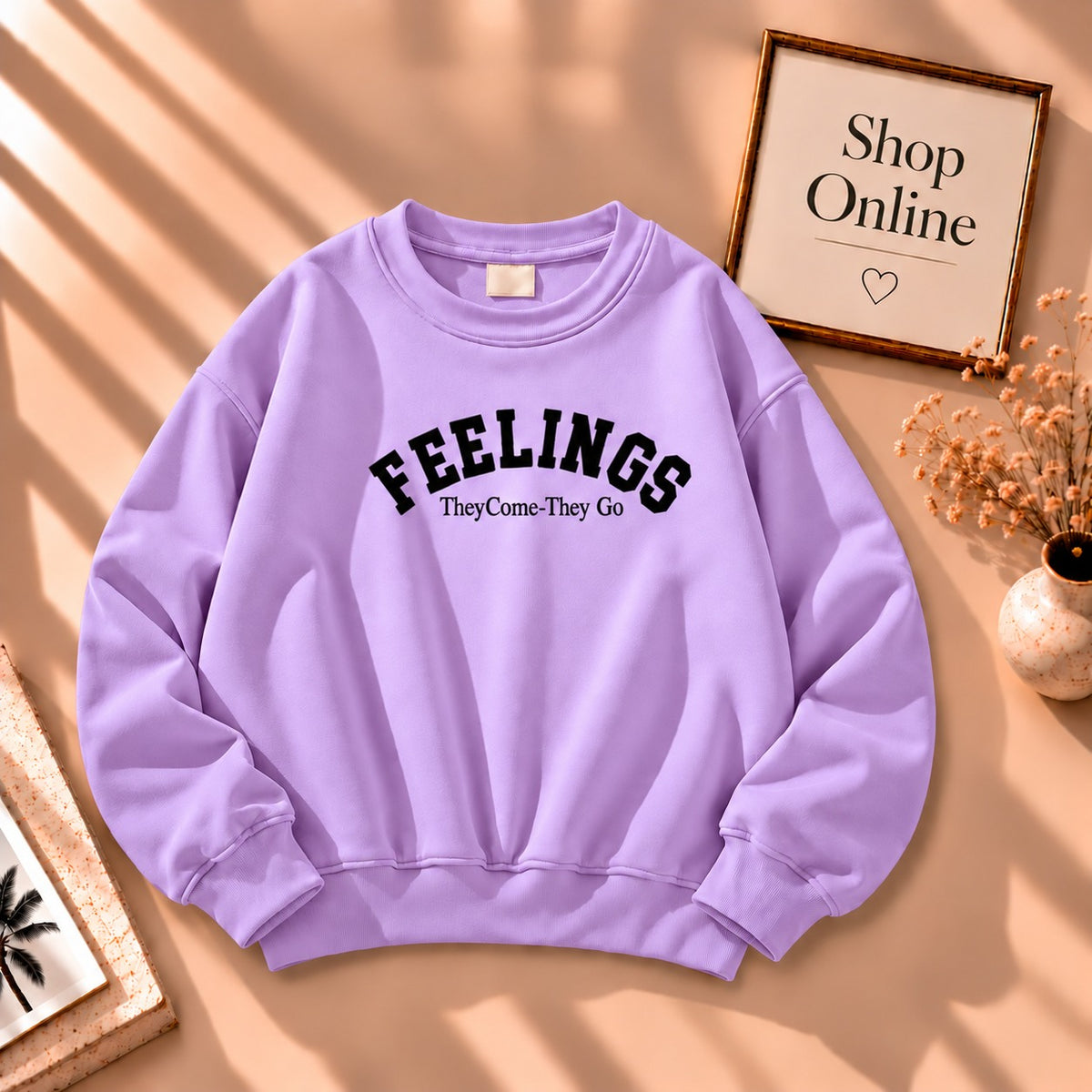 Feeling Sweatshirt In Lilac