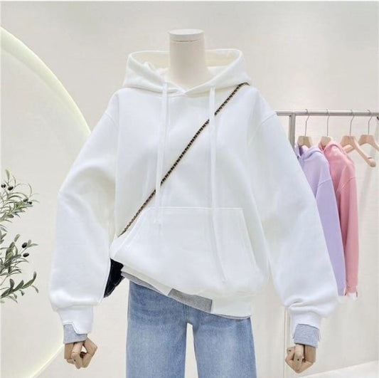 PLAIN WHITE HOODIE