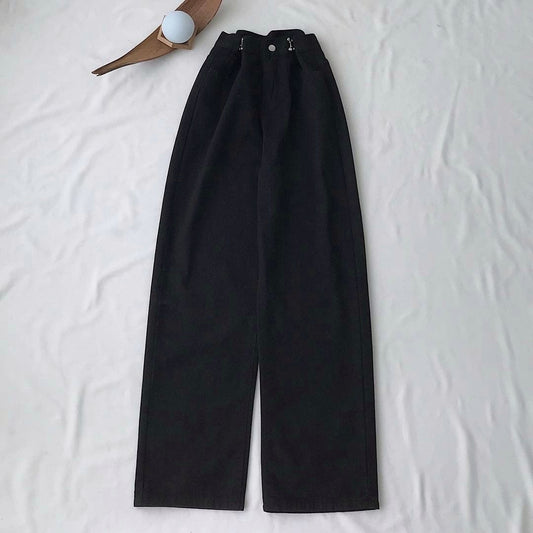 BLACK WIDE LEG JEANS