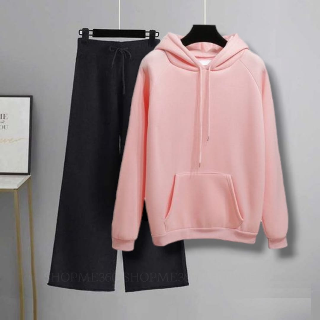 BLACK FLAPPER-PINK HOODIE