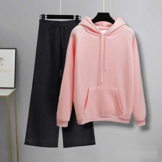 BLACK FLAPPER-PINK HOODIE