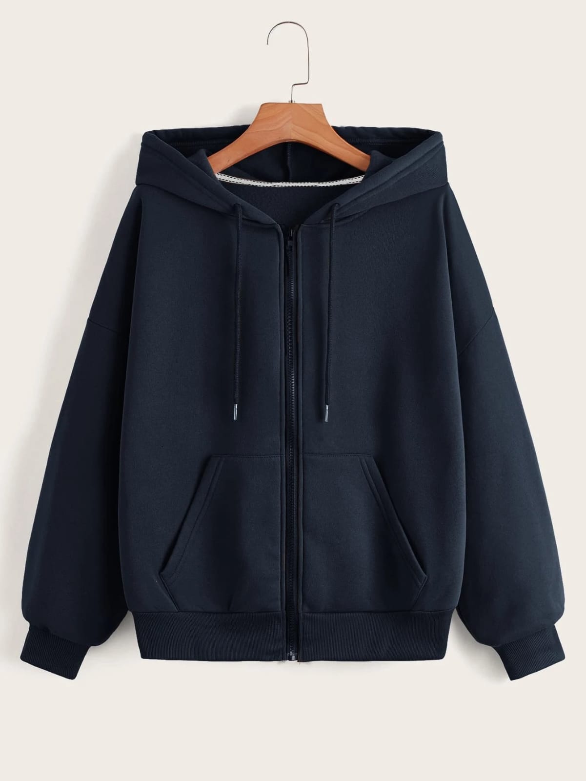 Basic Navy blue Zipper