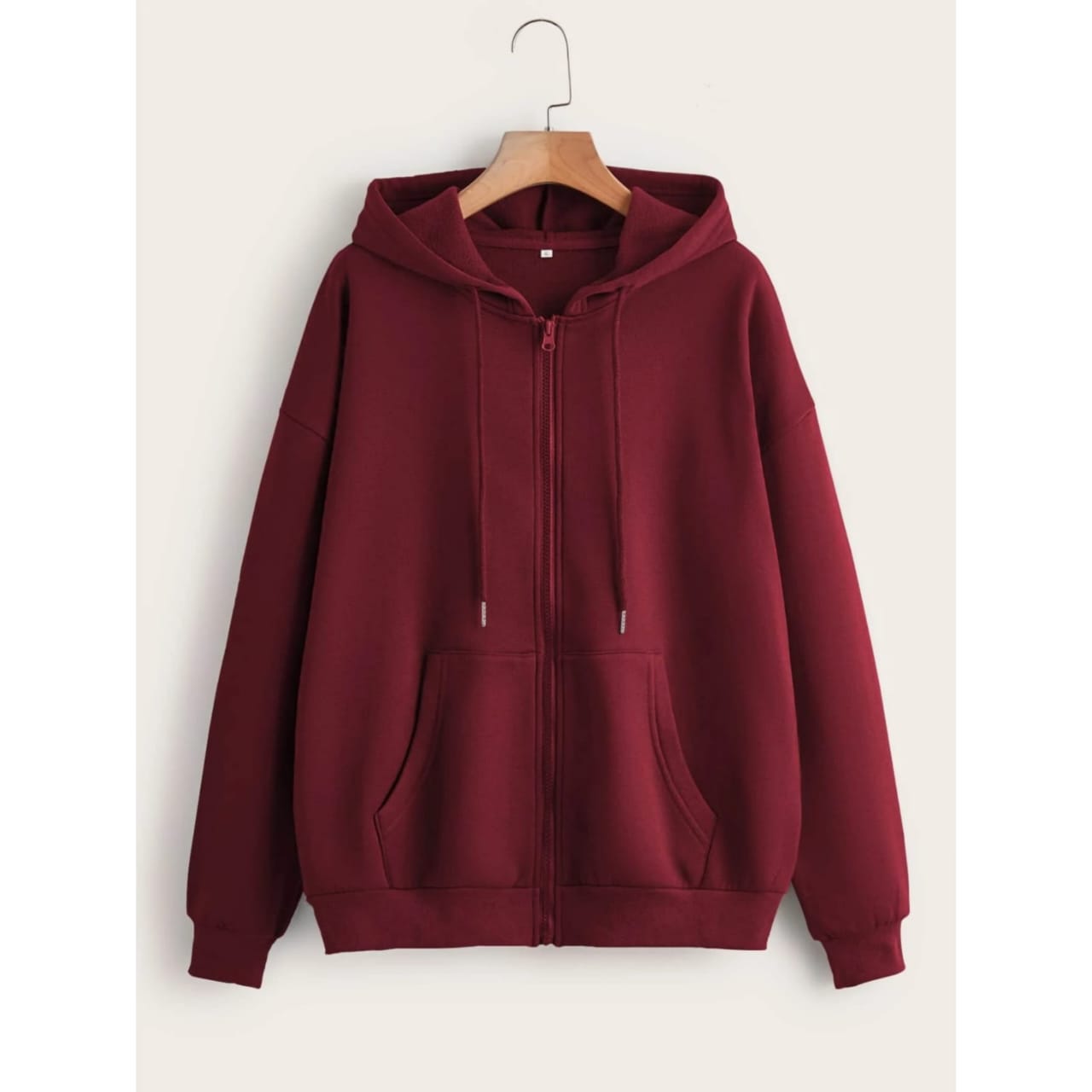 Basic Maroon Zipper