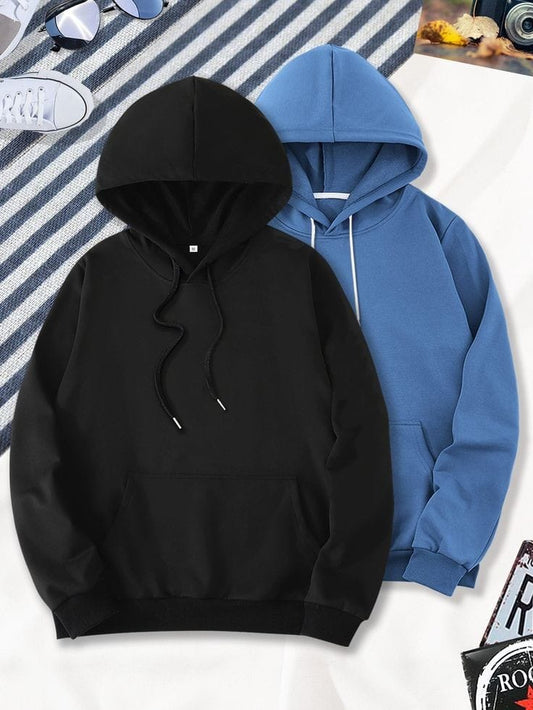 PACK OF 2 HOODIES BLACK-ROYAL BLUE