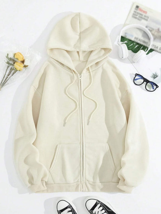 Basic Beige Zipper