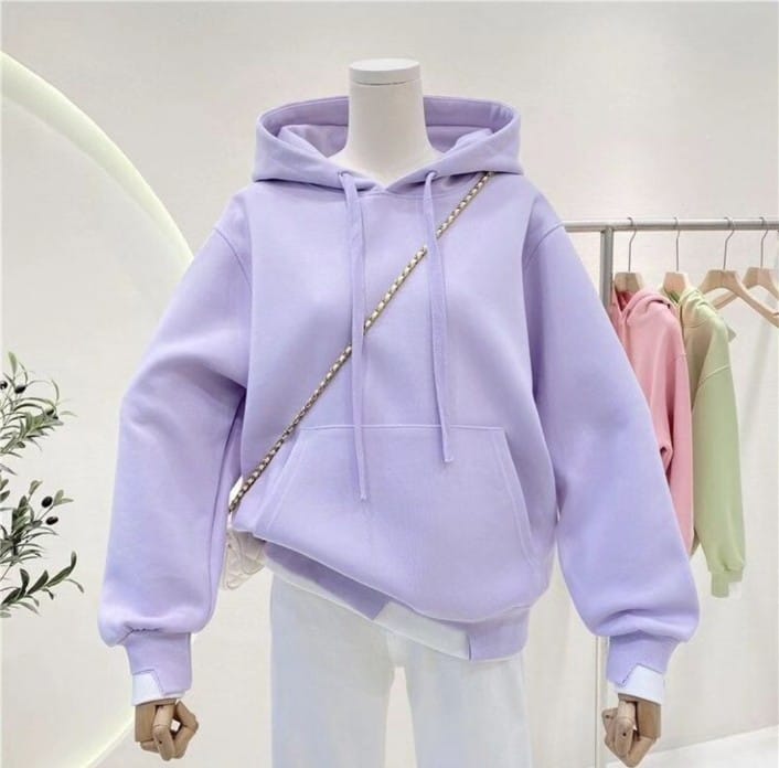 PLAIN LILAC HOODIE