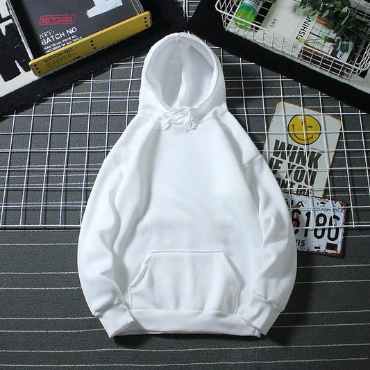 PLAIN WHITE HOODIE