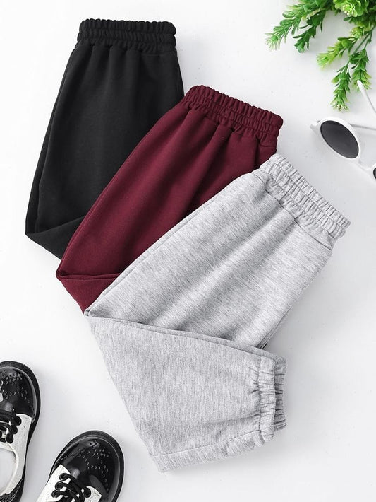 PACK OF 3 TROUSER-GREY MAROON BLACK