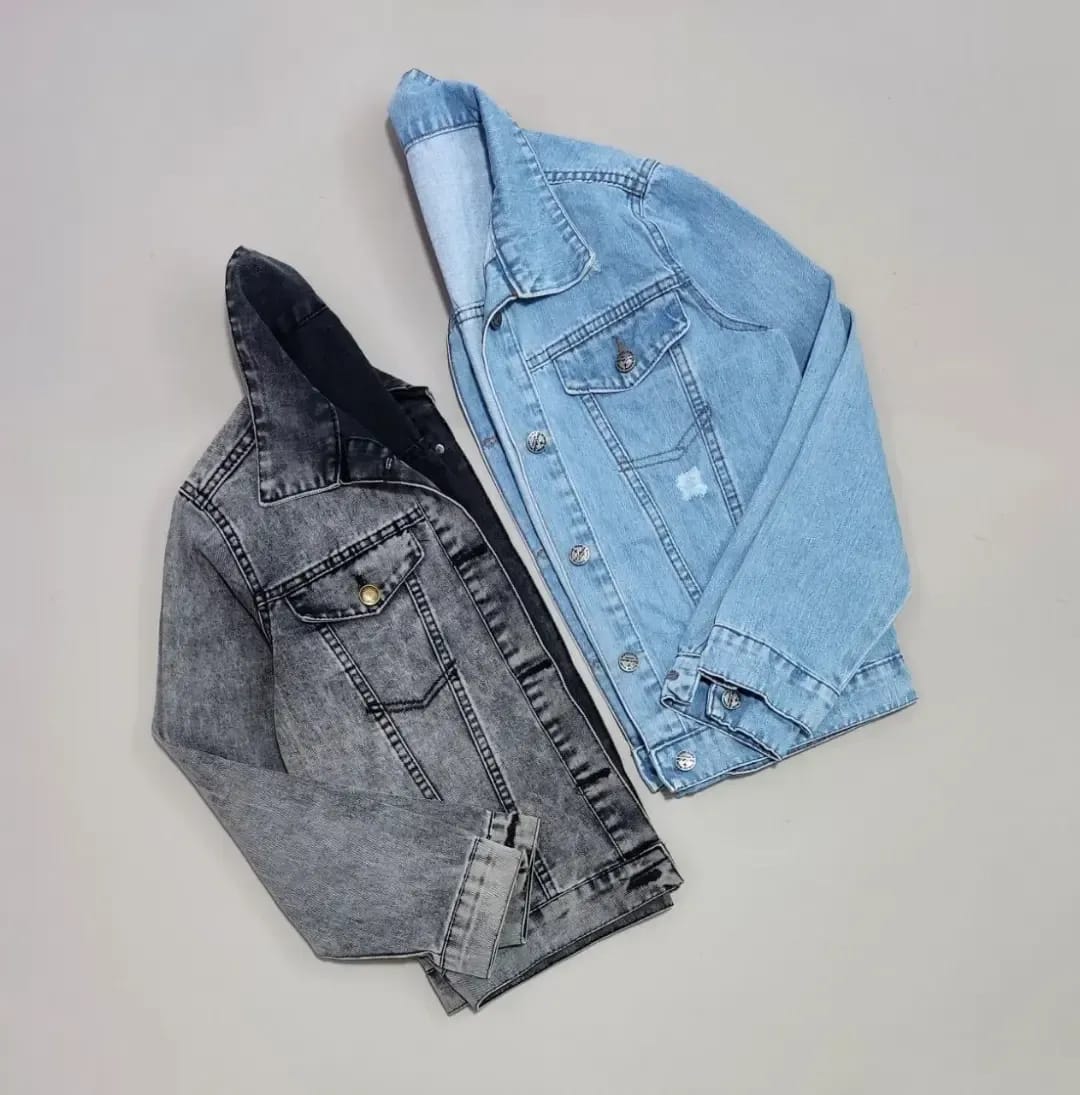 PACK OF 2 BLACK-SKY BLUE DENIM JACKET