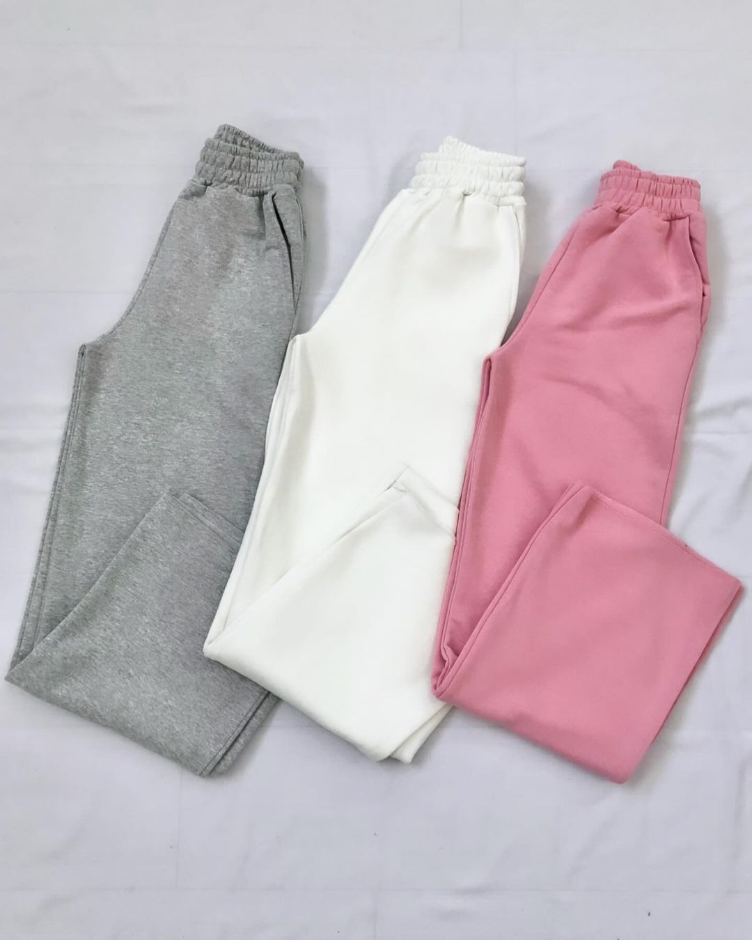 PACK OF THREE FLAPPER TROUSER-WHITE-GREY-PINK