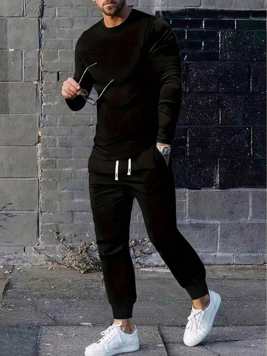 Black Trouser - Black Tee